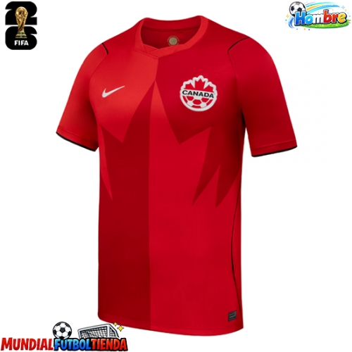 Camiseta Canadá Primera Equipación Replica Mundial 2026 mangas cortas
